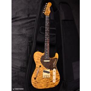 Momose MT-HOLLOW WIDE FLAME TOCHI WSE’24/J TE (Tiger Eye) モモセ #19484 3.0kg 限定モデル セミホロウ テレキャスター 国産 ハンドメイド エレキギター