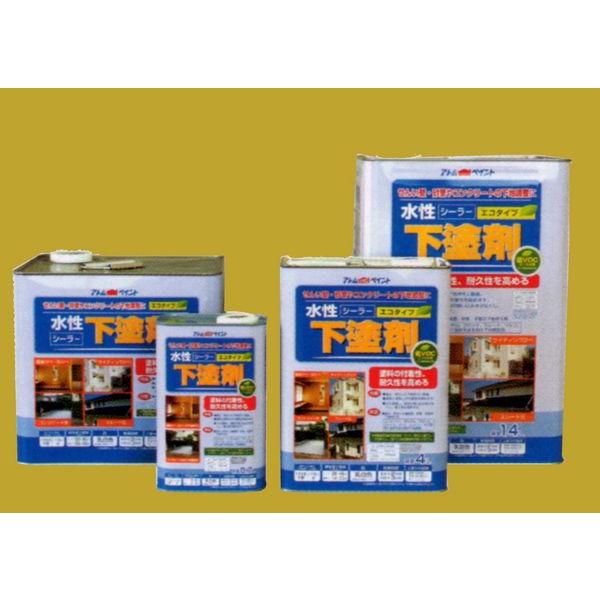 アトムハウスペイント　水性下塗剤（シーラー）　色：乳白色　4L