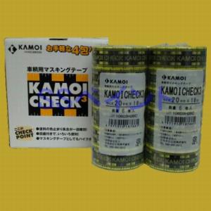 カモイ　KAMOI　CHECK3　マスキングテープ　20ｍｍ×18M　24巻入　小箱｜sspaint