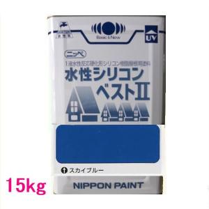 日本ペイント 水性シリコンベスト2 色:ベネチアブルー 15kg(一 日本ペイント 水性シリコンベスト2 色:ベネチアブルー 15kg(一