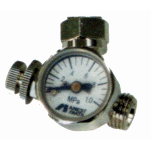 アネスト岩田（イワタ）　スプレーガン・エアー機器用　ロータリー式手元圧力計（エアーバルブ）　AJR-...