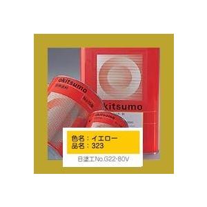 オキツモ　300シリーズ　耐熱300℃　色：半ツヤ　イエロー（323）　硬化剤付　1kｇセット｜sspaint