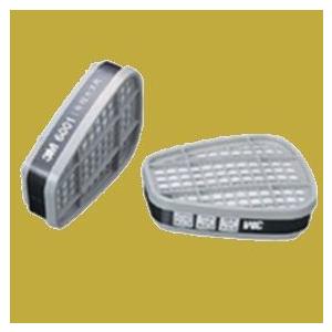3M　防毒マスク　6000シリーズ専用吸収缶(有機ガス用)　6001　1組(2個入)