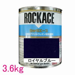 自動車塗料　ロックペイント　079-0080 ロックエース　ロイヤルブルー　主剤　3.6kg｜sspaint