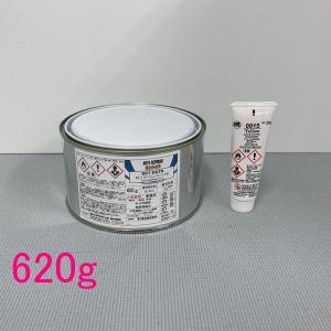 ロックペイント　057-0970　バンパーパテ 硬化剤付きセット　620gセット　