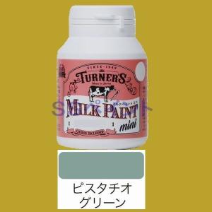 ターナー色彩 つやけし水性塗料 ミルクペイントミニ 色：ピスタチオグリーン 70ml