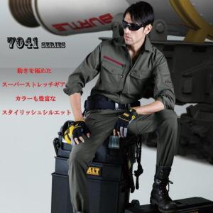 7042 カーゴパンツ BURTLE バートル 春夏 作業服 ストレッチ