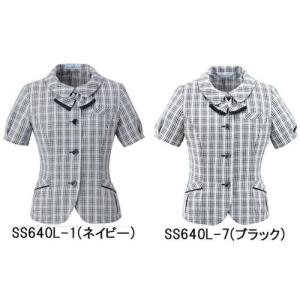 SS640L オーバーブラウス 神馬本店（selectstage）事務服・制服5号〜19号 ポリエステル86％・ナイロン7％・綿7％｜sss-uniform