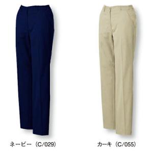 WH90162 ストレッチレディースパンツ（自重堂）  S〜3L ポリエステル80％・綿20％｜sss-uniform