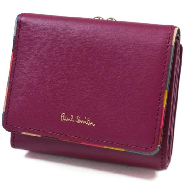 財布 レディース 三つ折り がま口 ポールスミス ミニ財布 ブランド Paul Smith スワール...