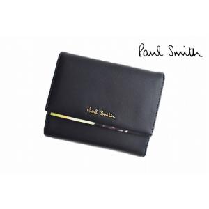 訳あり ポールスミス 濃紺 財布 二つ折り レディース ブランド Paul ネイビー Smith レディース ヘイジーパンジー トリム フラップ 箱無 ネイビー 濃紺 女性 婦人 本革 15 W3434 Selectshop Season