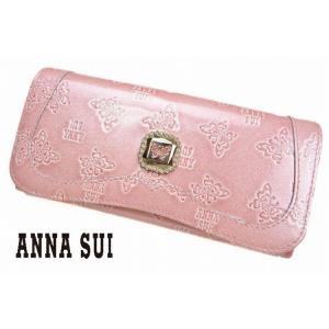 アナスイ　長財布　レディース　ギャルソン　ピンク　ブランド　箱付