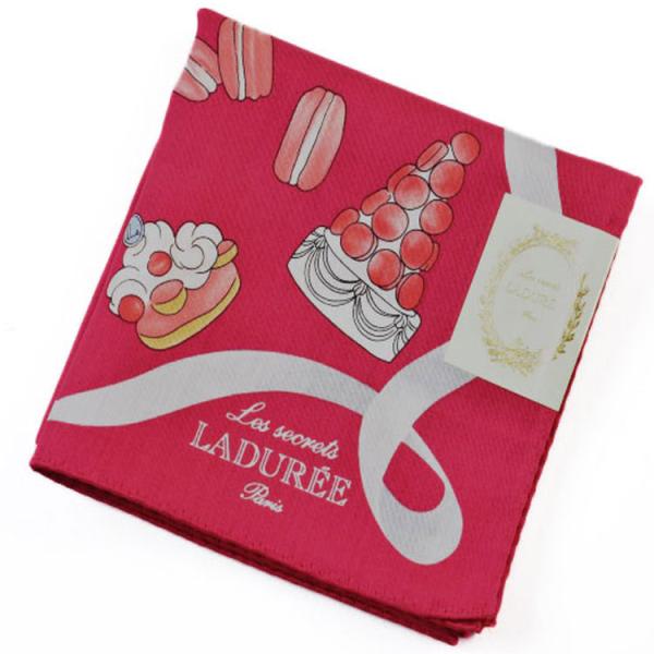 ハンカチ レディース ハンカチギフト ラデュレ 1枚 ブランド レッド マカロン ケーキ グレー リ...