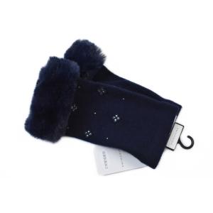 アンテプリマ 手袋 レディース ブランド ANTEPRIMA 指なし手袋  ラインストーン フェイク...