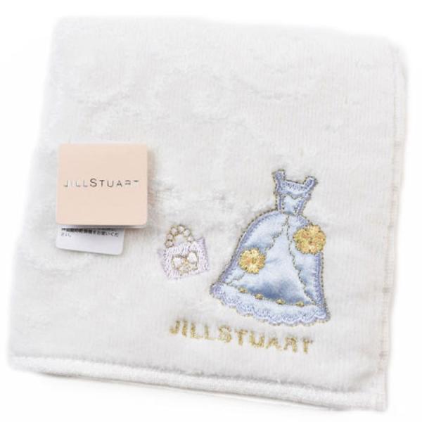 ハンカチ レディース ハンカチギフト ジルスチュアート タオルハンカチ 1枚 綿 ブランド 白 ホワ...