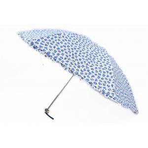 日傘 折りたたみ ケイトスペード ニューヨーク  傘 レディース ブランド フラワー 50cm 白 ブルー 女性 婦人 UV 晴雨兼用｜ssseason