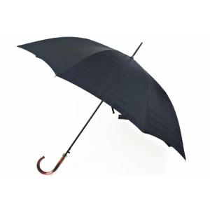 バーバリー メンズ ジャンプ チェック 雨傘 長傘 黒 紳士...