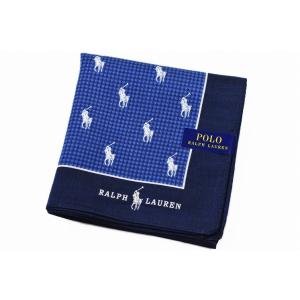ポロ ラルフローレン ハンカチ 1枚 メンズ ブランド ネイビー