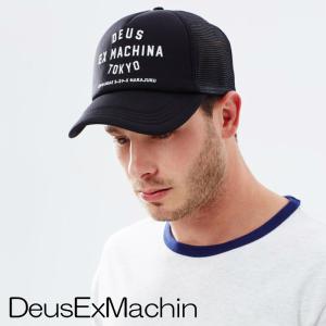 DeusExMachina デウスエクスマキナ メッシュキャップ Tokyo Address Trucker 東京 帽子 ブラック　Deus Ex Machina[帽子]｜ssshop