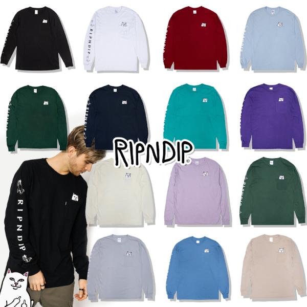 RIPNDIP リップンディップ Lord Nermal Pocket L/S Tシャツ 長袖 ロン...