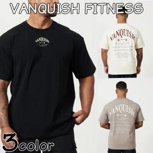 ヴァンキッシュ Tシャツ オーバーサイズ  VANQUISH TSP BARBELL OVERSIZED T SHIRT 半袖 メンズ 筋トレ ジム ウエア スポーツ 正規品[衣類]ユ00582｜ssshop