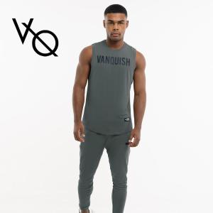 ヴァンキッシュ フィットネス VANQUISH FITNESS WARM UP PROJECT GUNMETAL SLEEVELESS T SHIRT タンクトップ トップス メンズ 筋トレ ジム ウエア スポーツ 正規｜ssshop