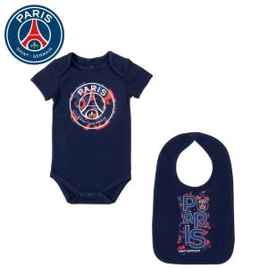 パリサンジェルマン ロンパース スタイ セット ボディスーツ ブルー ベビー服 子供服 ベビー服 PSG JORDAN ナイキ ジョーダン 正規品[衣類]