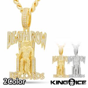 KING ICE キングアイス ネックレス チェーン デスロウレコード DEATH ROW RECORDS ICED NECKLACE 14kゴールド 金 シルバー コラボ メンズ 人気 ストリート[アク