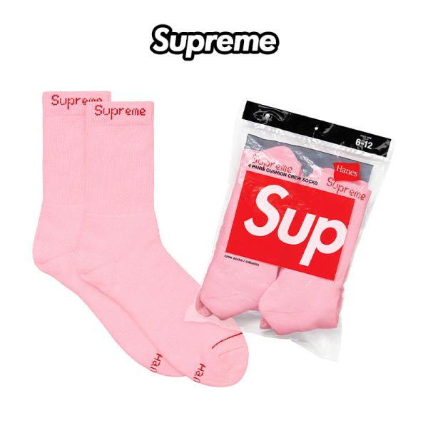 正規品 シュプリーム Supreme Hanes Crew Socks ヘインズ コラボ ソックス ...