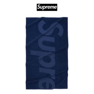 正規品 シュプリーム タオル Supreme Tonal Logo Towel Navy ロゴ 100cm x 180cm ユニセックス 本物 23ss [衣類]｜ssshop