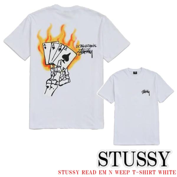 ステューシー Tシャツ Stussy READ EM N WEEP T-SHIRT WHITE ホワ...