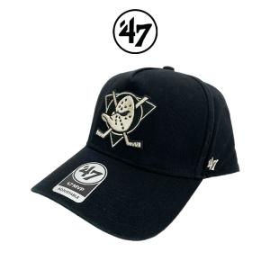 フォーティーセブンブランド キャップ 47 Brand Anaheim Ducks MVP Snapback 帽子 ブラック ロゴ 正規品[帽子]