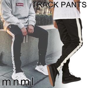 Mnml ミニマル ラインパンツ Track Pantsトラックパンツ サイドライン Mnml 韓国 ファッション 裾ジップ ストレッチ メンズ 衣類 S S Shop 通販 Yahoo ショッピング