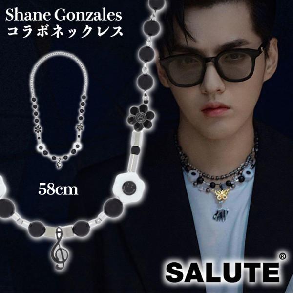 正規品 SALUTE ネックレス サルーテ Shane Gonzales チョーカー チェーン ブラ...