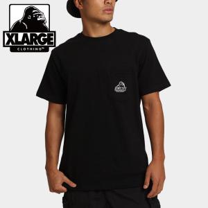 XLARGE エクストララージ 91 Pocket T-Shirt Tシャツ 半袖 ポケT ロゴ ブラック トップス ストリート メンズ レディース ユニセックス 海外 正規品[衣類]｜ssshop