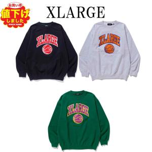 XLARGE スウェット エクストララージ COLLEGE LOGO CREWNECK SWEAT 長袖 トレーナー ロゴ トップス ストリート メンズ ユニセックス 正規品 101223012003 [衣類]