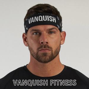 ヴァンキッシュ フィットネス VANQUISH FITNESS BLACK BANDANA バンダナ ブラック メンズ アクセサリー 筋トレ ジム ウエア スポーツウェア イギリス 正規品[衣