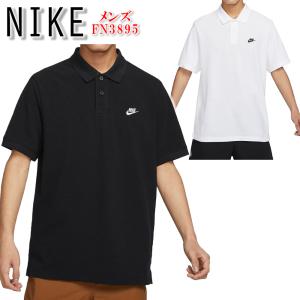 ナイキ ポロシャツ NIKE クラブ ピケ S/S ポロ 半袖 Tシャツ スポーツウェア ブラック ホワイト ロゴ メンズ FN3895 [衣類] ユ00582