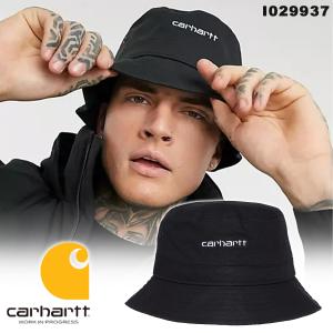 カーハート バケットハット Carhartt WIP SCRIPT BUCKET HAT 帽子 キャップ バケハ ロゴ ブラック 黒 定番 ユニセックス 人気 ぼうし アクセサリー ワークウェア