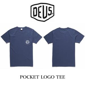 DeusExMachina デウスエクスマキナ プリント Pocket Logo Tee Tシャツ ネイビー ポケT Deus Ex Machina メンズ[衣類]｜ssshop