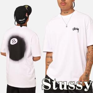 Stussy Tシャツ ステューシー ロゴ 半袖 8 Ball Fade T-Shirt ホワイト オーバーサイズ メンズ 海外限定 ユニセックス 正規品 ST023S3003 [衣類] ユ00582｜ssshop