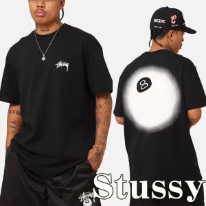 Stussy Tシャツ ステューシー ロゴ 半袖 8 Ball Fade T-Shirt ブラック オーバーサイズ メンズ 海外限定 ユニセックス 正規品 ST023S3003 [衣類] ユ00582