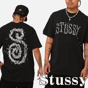 Stussy Tシャツ ステューシー ロゴ 半袖 Ants T-Shirt ブラック オーバーサイズ メンズ 海外限定 ユニセックス 正規品 ST023S3007 [衣類] ユ00582｜ssshop