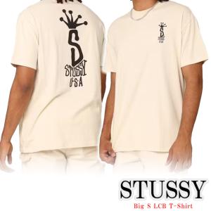 Stussy Tシャツ ステューシー ロゴ 半袖 Big S LCB T-Shirt Cream オーバーサイズ メンズ 海外限定 ユニセックス 正規品 ST0M0382 [衣類] ユ00582｜ssshop
