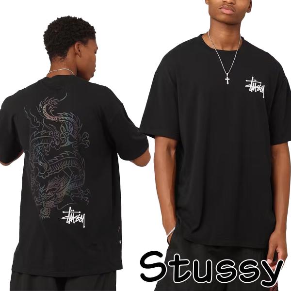 Stussy Tシャツ ステューシー ロゴ 半袖 UV Dragon T-Shirt オーバーサイズ...