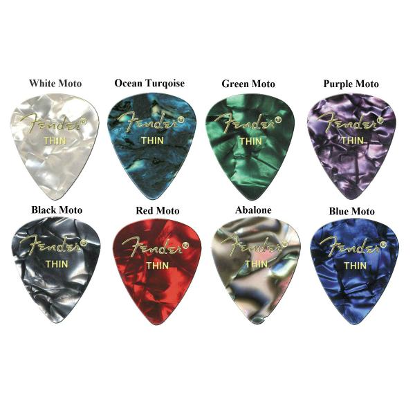 Fender SHAPE プレミアムピック ティアドロップ Shin 351 8種類セット