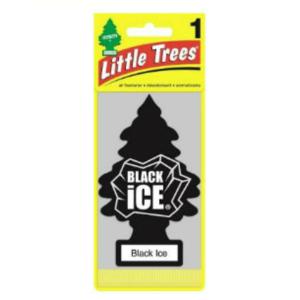 Little Trees リトルツリー エアフレッシュナー 釣り下げ式 芳香剤 ブラック・アイス Black Ice 【5枚以上で送料無料】｜sssm