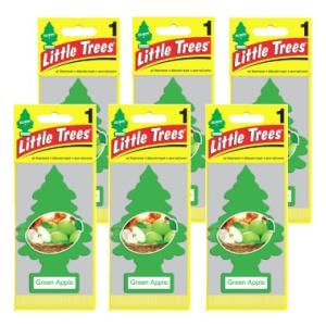 Little Trees リトルツリー エアフレッシュナー グリーン・アップル Green Apple 6枚セット｜sssm