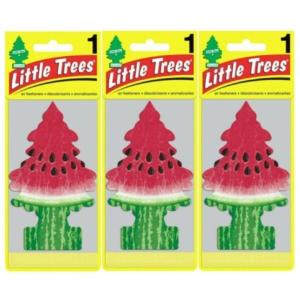 Little Trees リトルツリー エアフレッシュナー 釣り下げ式 Watermelon ウォーターメロン 3枚セット USDM 芳香剤｜sssm