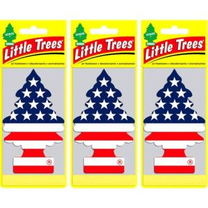 Little Trees リトルツリー エアフレッシュナー 釣り下げ式 Vanilla Pride スターズ＆ストライプス  3枚セット USDM 芳香剤｜sssm